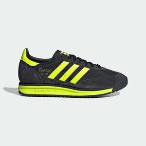 Adidas SL 72 RS shoe in the 'Core Black/Solar Yellow' colorway Sz 8 Mens